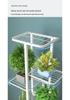 Wrought Iron Multi-layer Flower Stand Shelf for Indoor and Balcony Plant Display