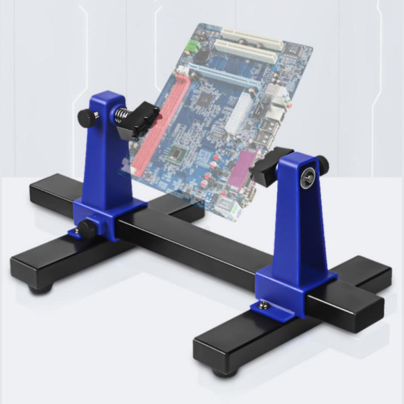 Combination Toolbox with Adjustable PCB Holder 360° Rotation Soldering Jig for Printed Circuit Board Repair and Assembly