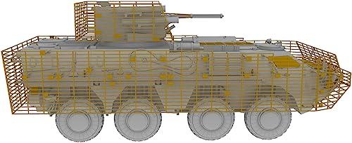 IBG 1/72 Ukrainian Army BTR-4E Wheeled Armored Vehicle with Slat Armor Plastic Model Kit PB72118