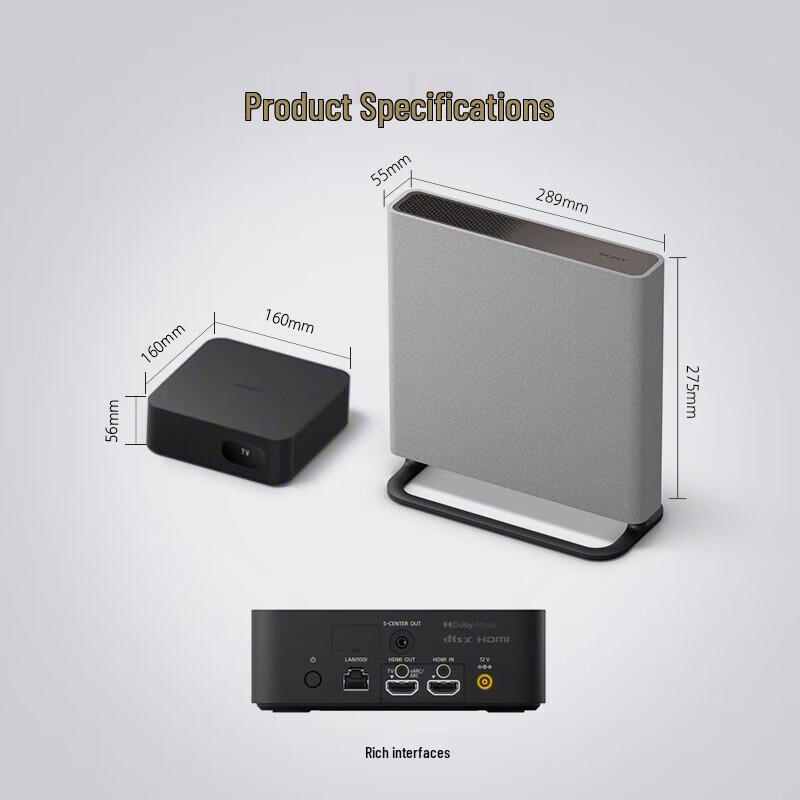Sony HT-A9M2 Home Theater System with SW5 Subwoofer CN Plug (adapter Included)