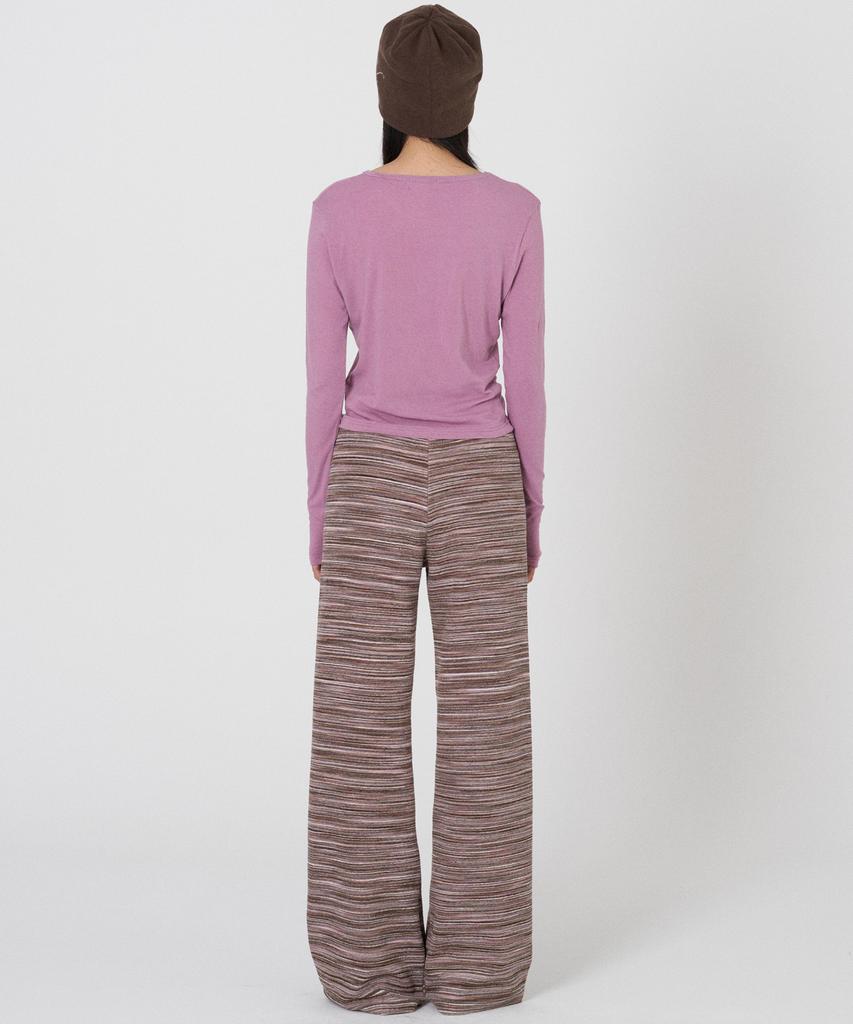 Tteolseutikeulleob Brownie Stripe Pants