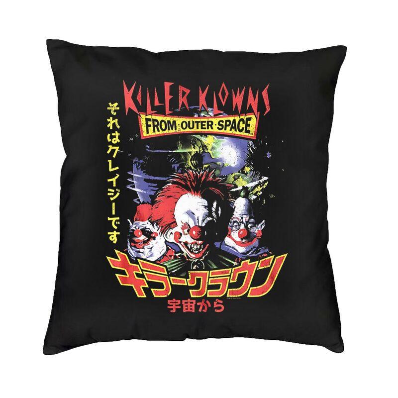 Horrorfilm Killer Clowns aus dem Weltall Kissenbezüge Heimdekoration Kawaii Outdoor Kissen Quadratischer Kissenbezug