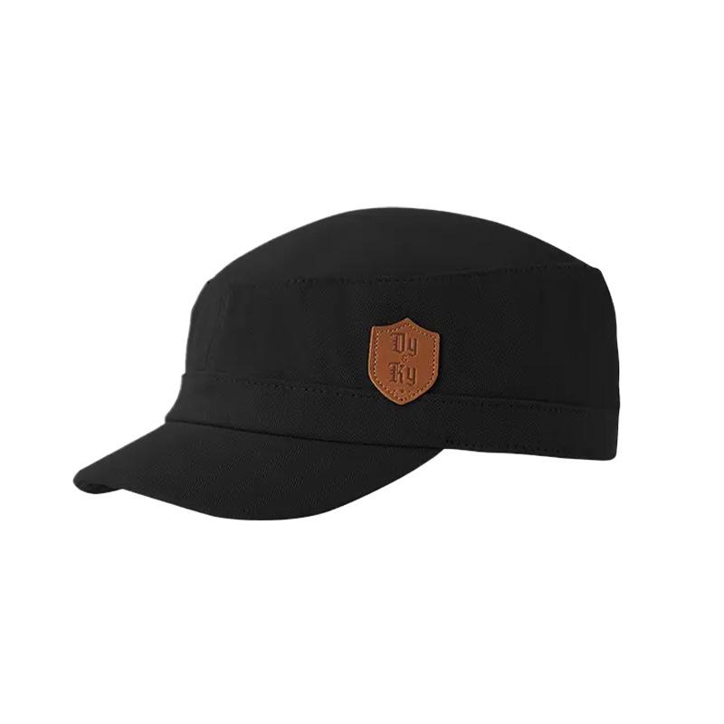 Korean Style Unisex Flat Top Sun Hat - Spring/Summer Casual Outdoor Military Cap