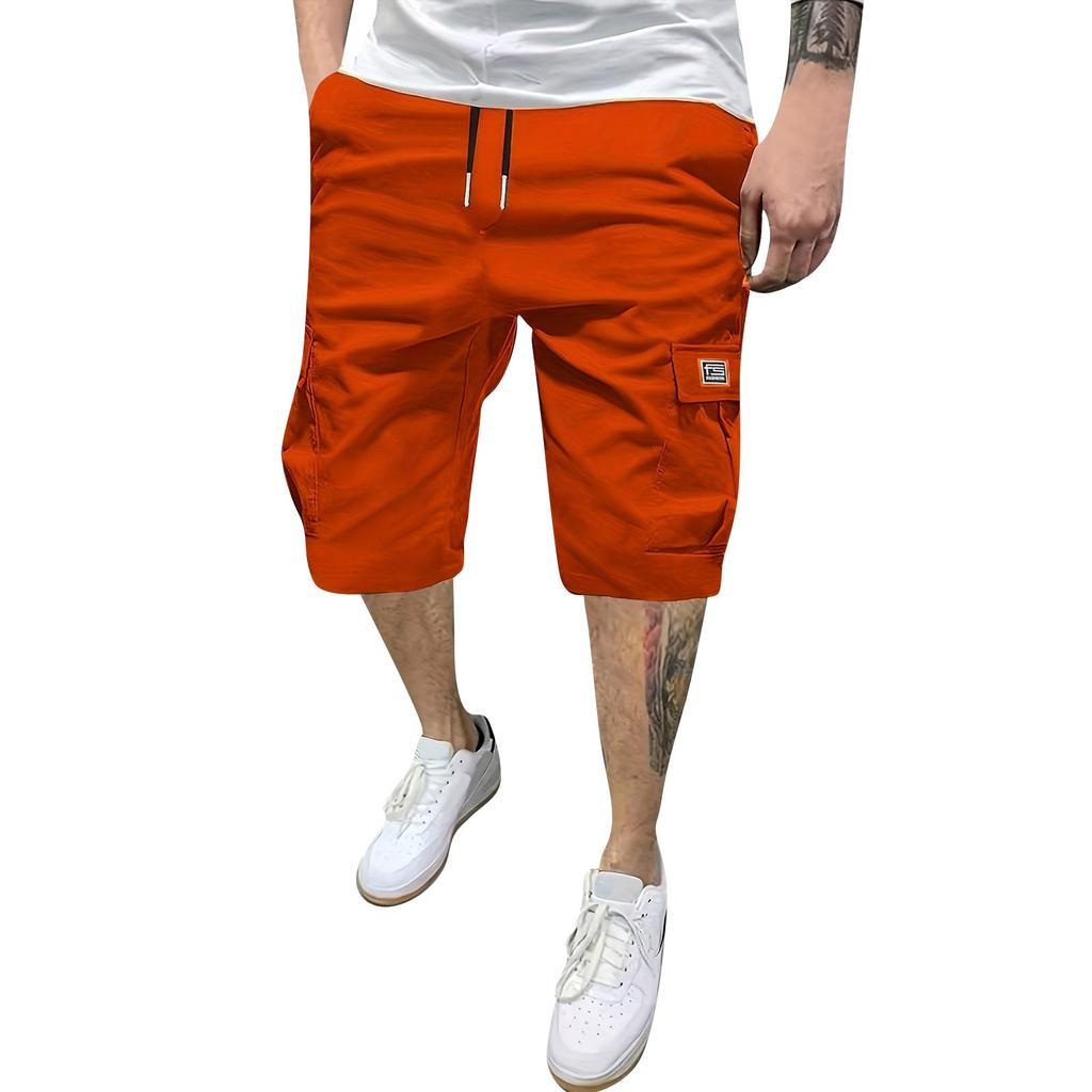 Men's Cargo Shorts, Outdoor Casual Loose, Straight Work Shorts With Multi-pocket