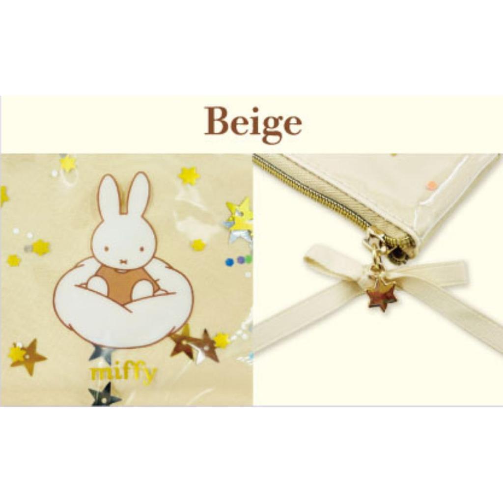 Marimo Craft Miffy Key Pass Dreamy W80 x H130 x D10mm Pouch, Series, Ivory, (DBM-3014)