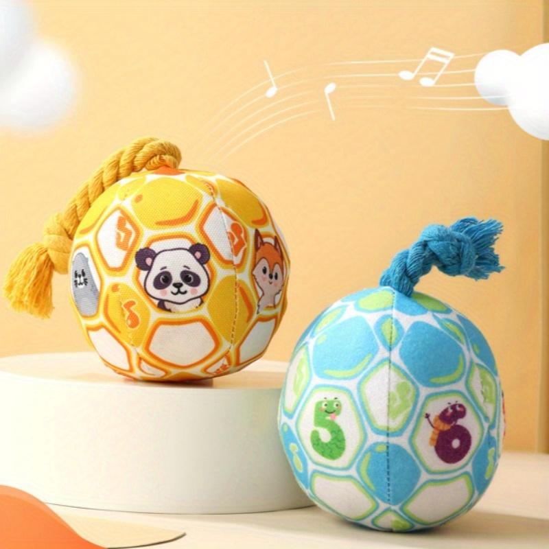 1pc Dog Toy Ball, Plush Sound Toy, Bite Resistant Pet Toy Dog Accessories Pet Products