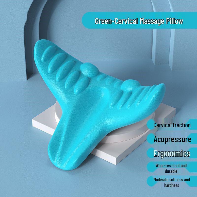Cervical Traction Acupressure Pillow: Neck, Spine, and Shoulder Massager