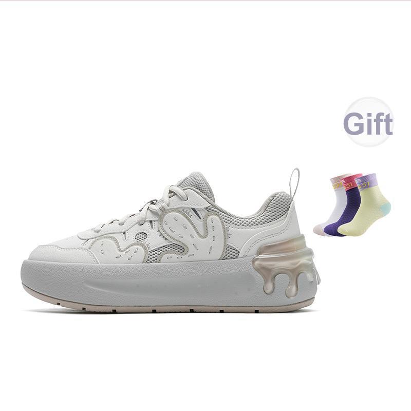 

New FILA CACTI Cactus Shoe Lightweight And Breathable Low Top Skateboard Shoes Women s White Gray F12W531208FBA 37.5