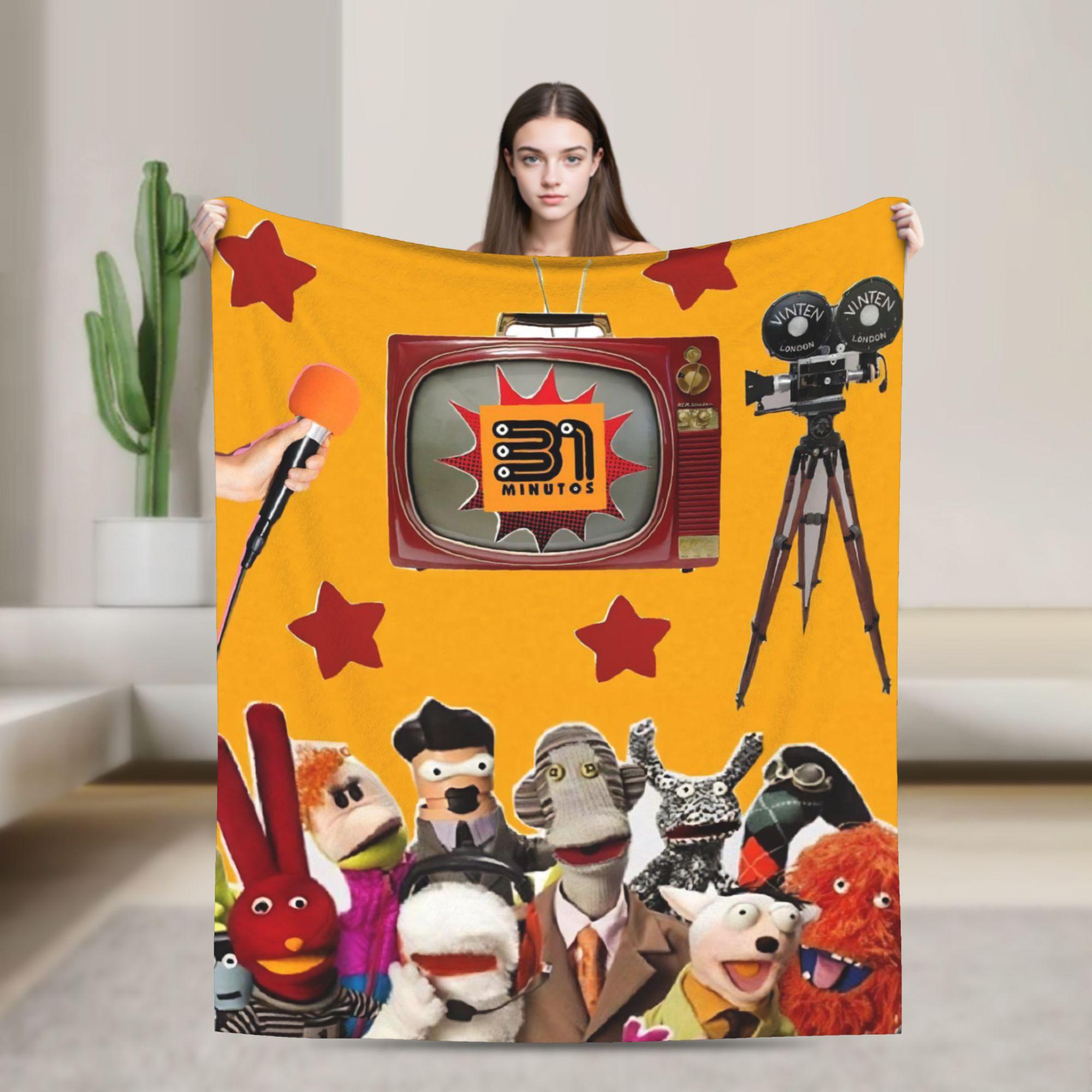 

31 Minutos Blankets Chilean Comedy Fleece Vintage Soft Throw Blanket for Chair Covering Sofa Autumn/Winter 75x90cm