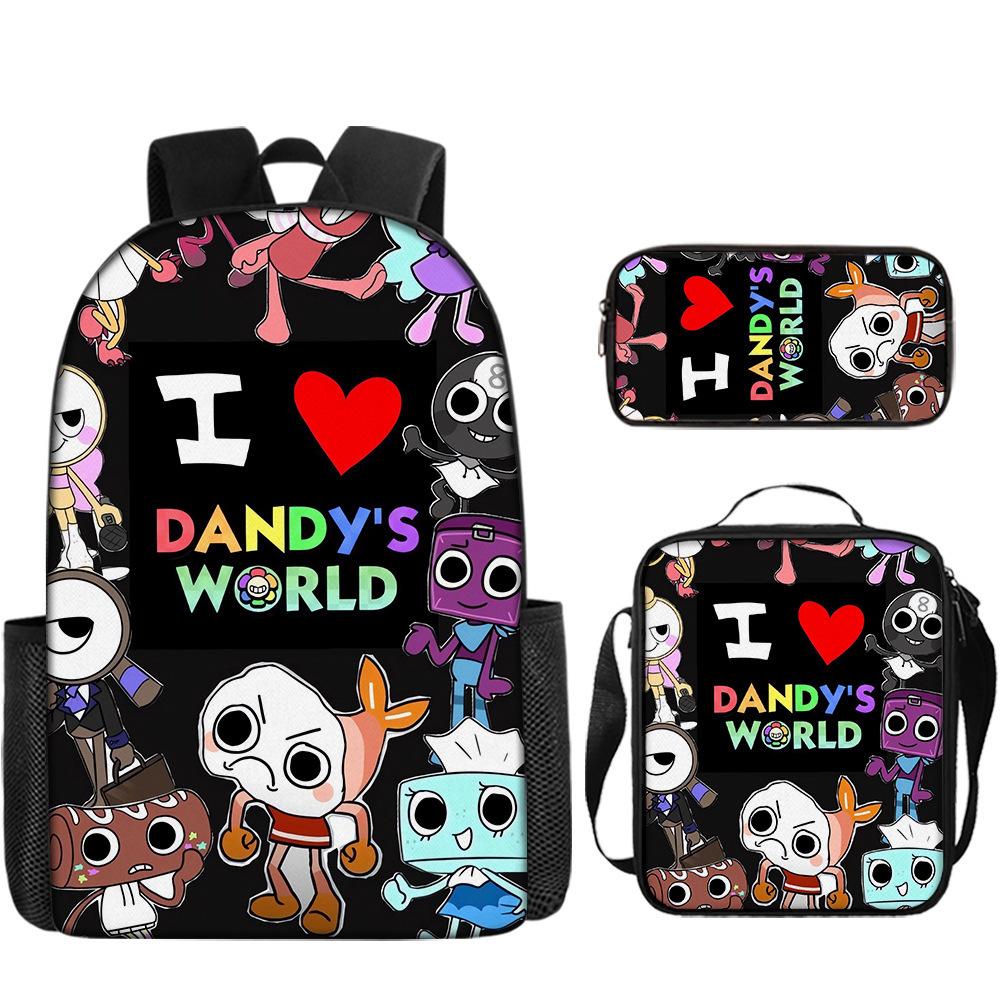Rhythm Box Sprunki Student School Bag Backpack Backpack Three-Piece Set