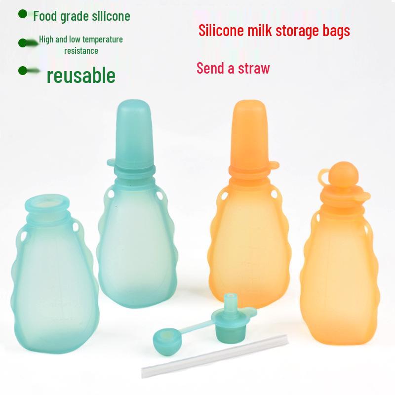 Silicone Baby Food & Milk Storage Pouch