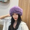 1PC new Mongolian hat plush hat women's thickened warm fashion bucket hat windproof and cold hat