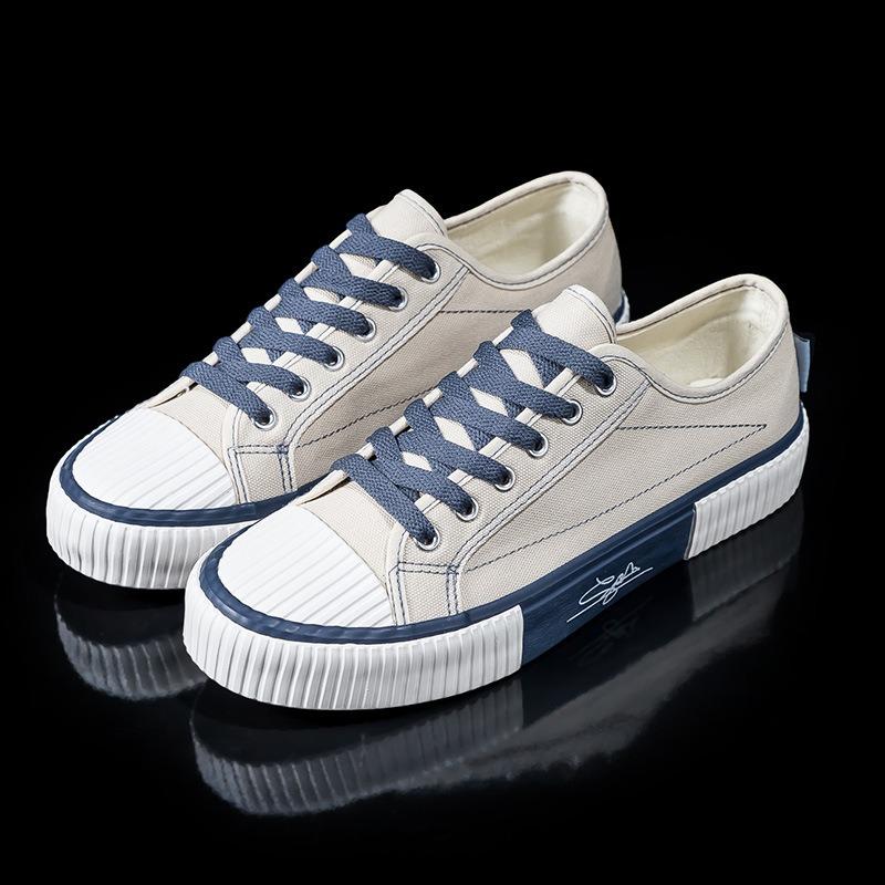 Men's canvas shoes spring low-top biscuit shoes men's cloth shoes breathable board shoes casual shoes
