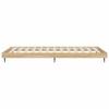 Bed Frame Without Mattress Sonoma Oak Finish 100 X 200 Cm Engineered Wood