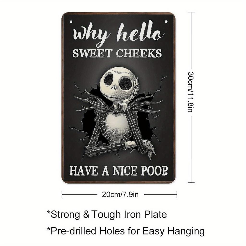 Miniso The Nightmare Before Metal Signs Wall Decor Tin Signs Captain Metal Poster Decor for Bar Pub Club Wall Decoration