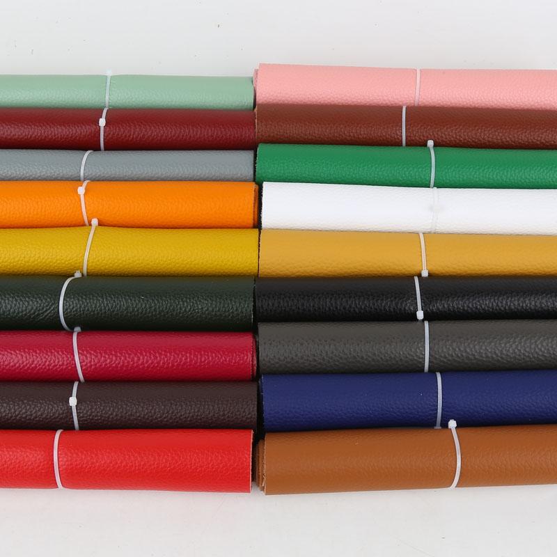 First-layer cowhide leather material, colored litchi pattern soft cowhide leather, handmade DIY fabric, 1.5mm thickness leather