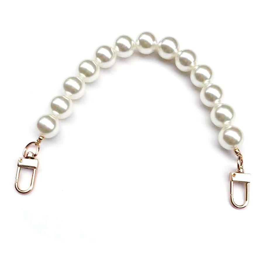 High-Grade Pearl DIY Phone Case with Elegant Bracelet & Metal Hook