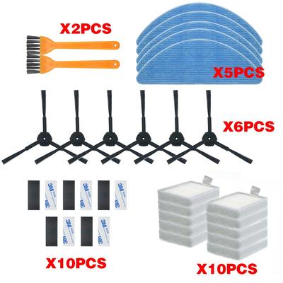 HEPA-Filter für iLife v5 v5s V3 V3s v5pro V50 V55 x5 v5s pro, Staubsauger Roboter Reiniger Teile Seitenbürste Primär Staub Filter Mopp