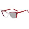 Retro Cat Eye Photochromic Anti Blue Light Myopia Glasses Ultra Light TR Fashion Near Sight Sunglasses Photochromic Lenses Women