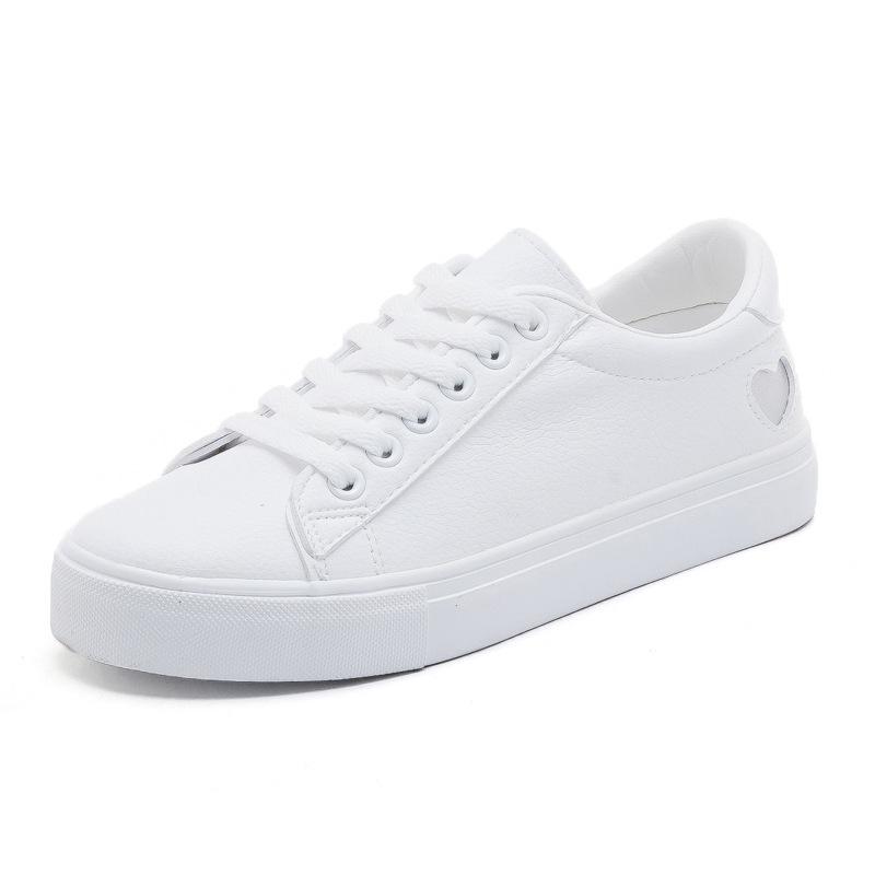 Large size white shoes women's spring and autumn new women's shoes student flat-bottomed trendy shoes versatile spring and autumn sports and