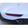 For Mazda 3 Mazda3 Axela M3     Car ABS Chrome/Carbon Fiber Cover Trim Back Tail Rear Fog Light Lamp Frame Stick