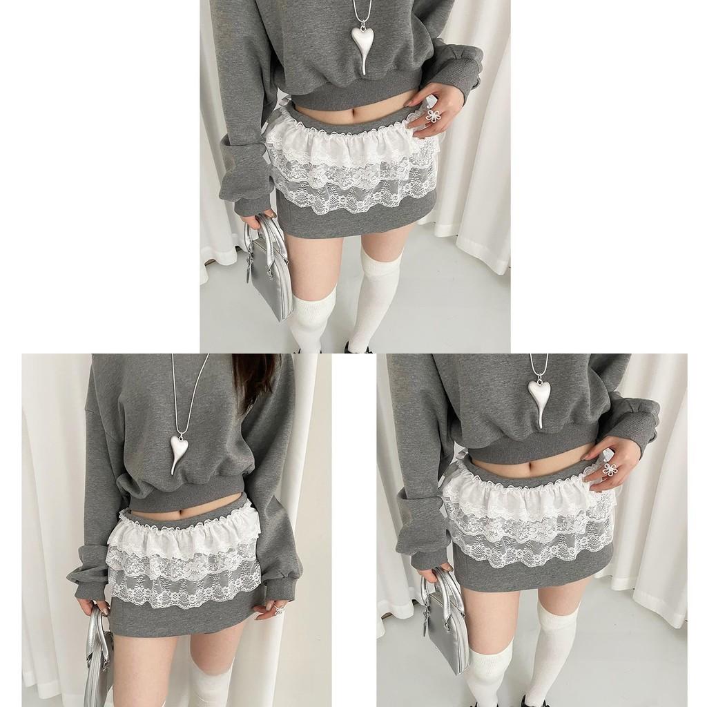 Original Design Flower Lace Waist Belt With Plastic Buckle For Dresses And Jeans