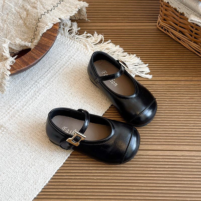 

Anti-slip New Style Soft-soled Single Shoes for Girls, Retro Style Shoes 23 чёрный