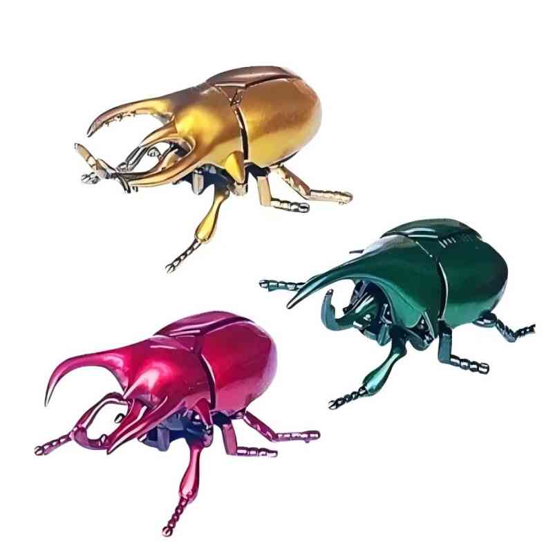 

3Pcs Wind-Up Beetle Creative Prankster Animated Insect Model Scarab Beetle Children S Battle Wind-Up Toy