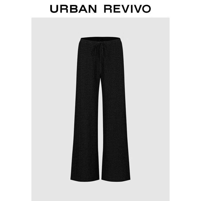UR Women s Textured Tie-Waist Wide-Leg Pants XL
