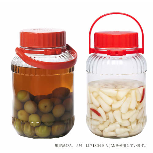Toyo Sasaki Glass Fruit Wine Storage Bottle, 8 Liter (No. 10), 8000ml, Made In Japan, Ume Bottle, Fruit Wine Bottle, Glass Container, Storage Jar, Ume
