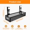 Under Table Storage Rack No Drilling Extendable Metal Cable Management Tray Metal Cord Organizer Kit Kitchen Storage Accessories