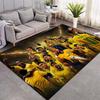 Brasilien Nationalmannschaft Spieler Gruppe Druckbereich Teppich Fußballfan Rutschfeste Rechteckige Bodenmatte Spielzimmer Wohnzimmer Schlafzimmer Heimdeko Teppich