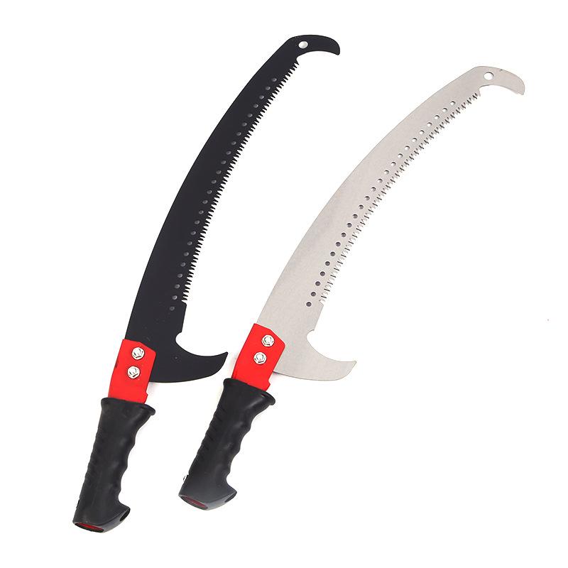 Telescopic Pruning Saw with Double Hook - High-Altitude Hand Saw with Three-Sided Grinding for Gardening