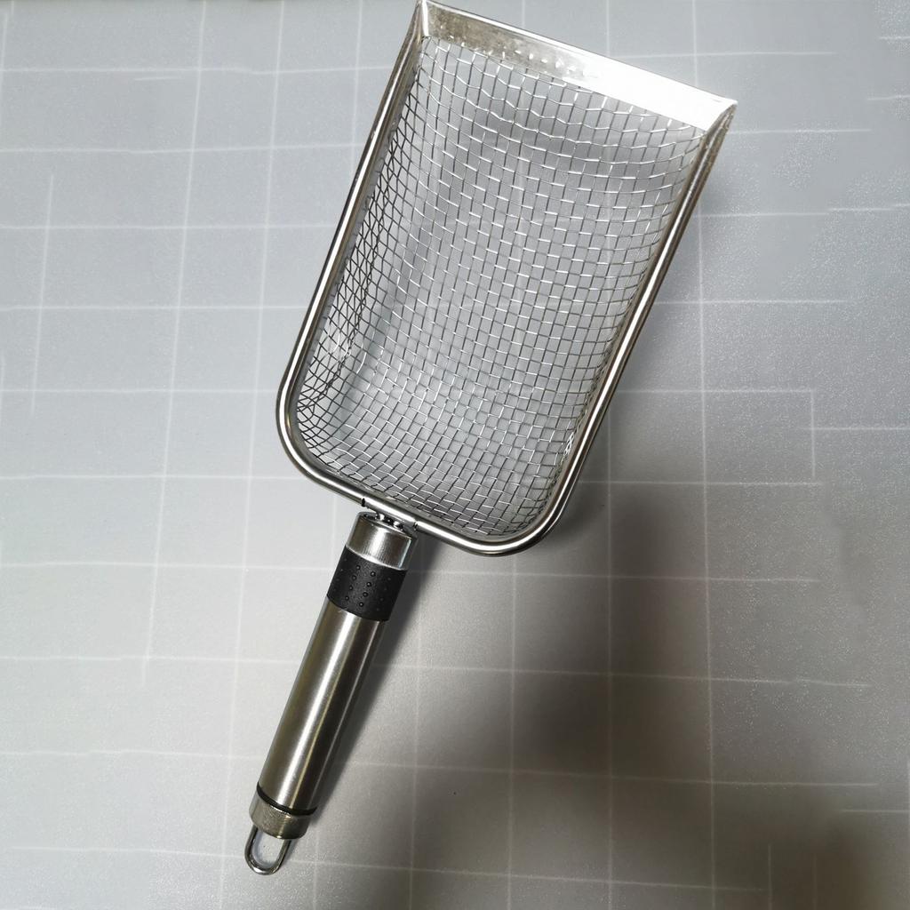 5x5mm Cat Sand Shovel 201 Stainless Steel Cat Litter Scoop Pet Poop Cleaning Tool Filter Shovel