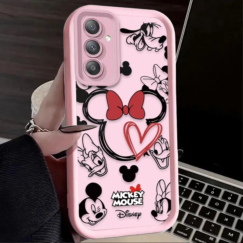 

Cute Mickey Minnie Phone Case for Samsung Galaxy S25 S24 S23 Ultra S22 S21 Plus FE 5G A54 A34 A14 A73 A53 A33 5G Cover Galaxy A33