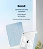 iPad Protective Case: Three-Fold Stand, Flip Cover with High Transparency, Anti-Drop Protection, and Pen Slot Design.