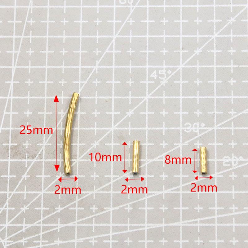 18K Gold Stainless Steel Flower Embossed Spacer Beads for DIY Jewelry