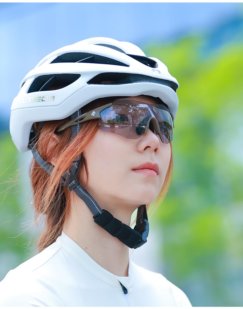 Cycling Photochromic Sunglasses RS100 [LAMEDA] UV400/Anti-fog/Lightweight/Durable (Gray)