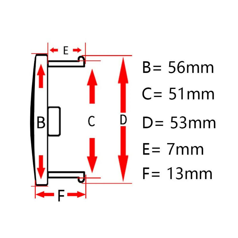 4ks emblem BBS Krytka náboje kola Vnější průměr 56mm 60mm 65mm zakřivený povrch Krytka středu kola auta Hub pro středové krytky kol auta