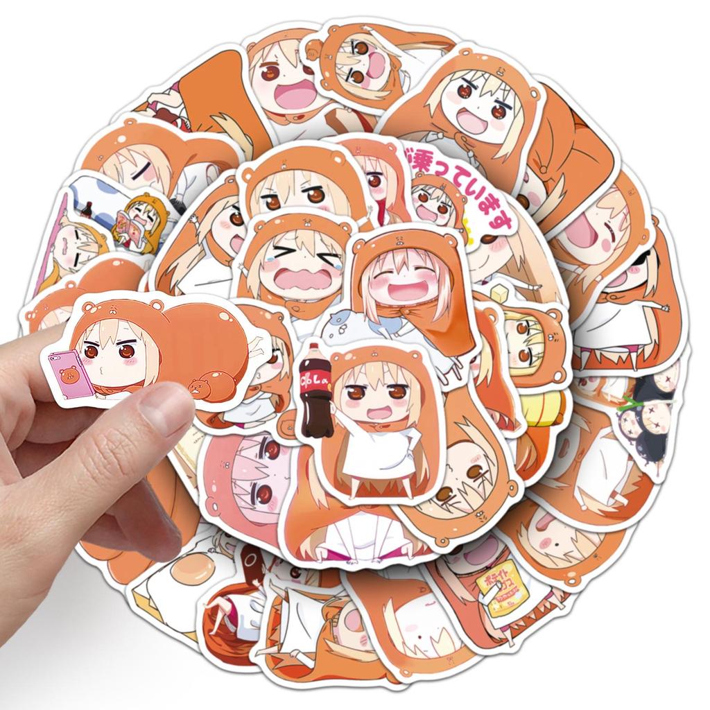 50 Himouto! Umaru-chan Anime Aufkleber - Niedliche Wasserdichte Cartoon-Deko für Thermosbecher & Computer