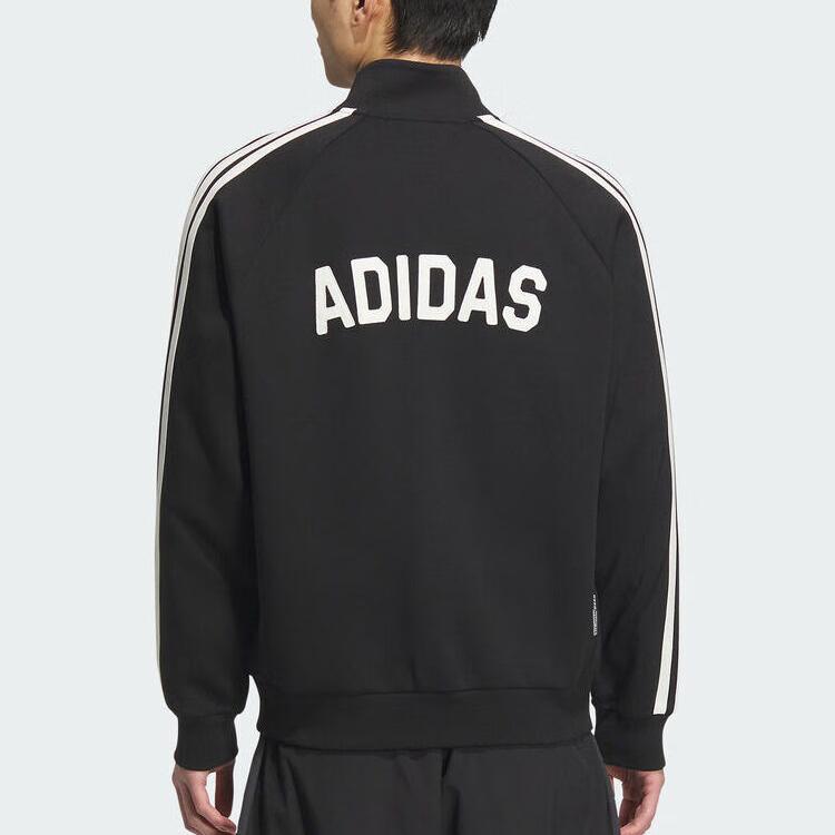 Adidas St Sports Kn Tt Striped Stand Collar Raglan Long Sleeve Jacket Men Jacket KC2884