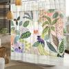 Tenda Doccia Minimalista Impermeabile Tenda da Bagno Per Decorazioni Bagno Design Floreale Foglia Acquerello Poliestere Con Ganci