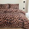 Leopard Print Pastoral Style Duvet Cover Set - Single Duvet Cover & Pillowcase.