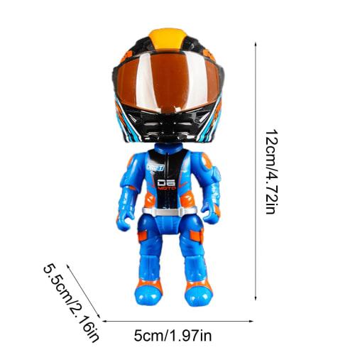 Transforming Bike Toy, Transforming Figure Bike Toy, Transforming Doll Action Figure - Q Version Figure, Articulated Figure, Bike Rider Collectible Mo