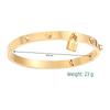 European & American Style Stainless Steel Women's Bracelet with Welded Lock Ornaments