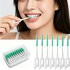 200 Pcs/box Silicone Interdental Brushes Super Soft Dental Cleaning Brush Teeth Cleaner Dental Floss Toothpicks Oral Care Tools