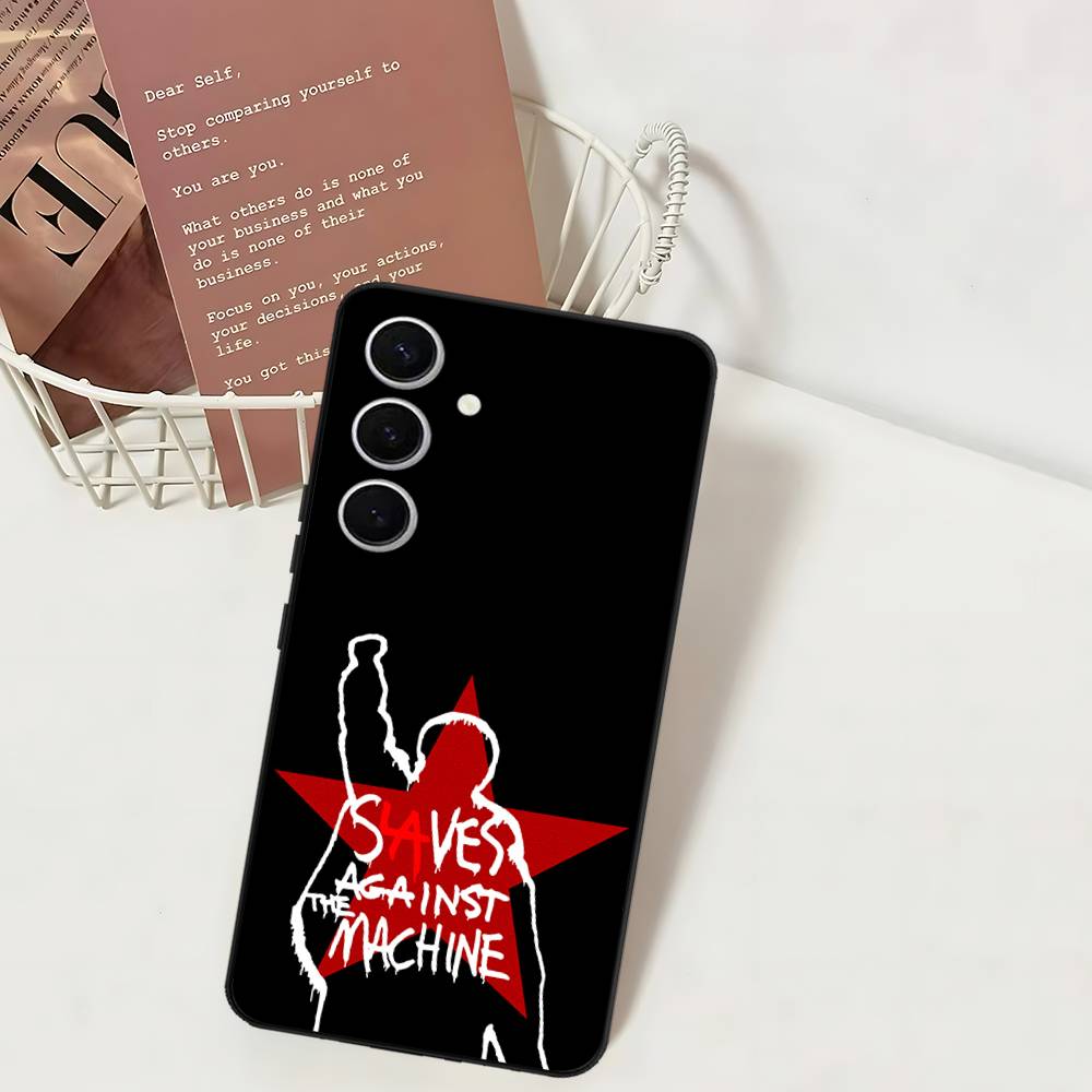 R-Rage A-Against T-The M-Machine Band Phone Case For Samsung S 24 Fe 25 Ultra Plus 20 Lite 21 30 22 23 24 22 Ultra 5G Fundas