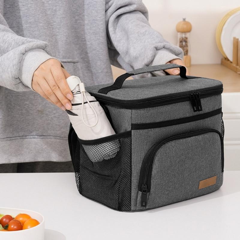 Sturdy Waterproof Picnic Coolers Bag Thermal Insulation Lunch Organizers for Outdoor Activities
