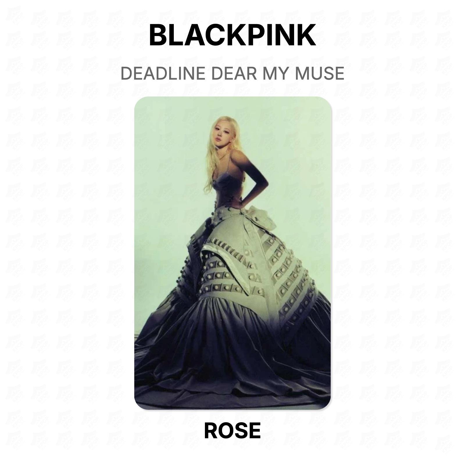 BLACKPINK DEADLINE DEAR MY MUSE Официальная фотокарточка ROSE