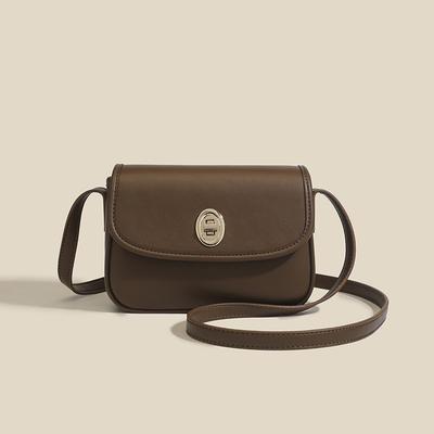 Versatile Square Bag Saddle Bag for Women New Retro Texture Underarm Bag One Shoulder Crossbody Bag